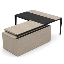 Load image into Gallery viewer, Atelier L Shaped Desk Rear View Detail