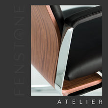 Load image into Gallery viewer, Atelier Stitched Leather Arm Rest Detail