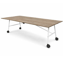 Load image into Gallery viewer, Atria Folding Meeting Table in Elm with White Legs