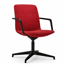 Load image into Gallery viewer, Aura Mid Back Executive Chair Without Wheels - Red with Black Base