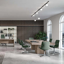 Load image into Gallery viewer, Aura Mid Back No Wheel Office Chair Room Shot