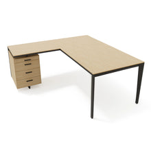 Load image into Gallery viewer, Auren 180 Corner Desk Left Hand Oak & Grey
