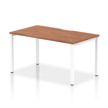 Load image into Gallery viewer, Evolve 1400 White Walnut Single Bench Desk