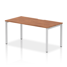 Load image into Gallery viewer, Evolve 1600 Silver Walnut Single Bench Desk
