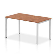 Load image into Gallery viewer, Evolve 1400 Silver Walnut Single Bench Desk