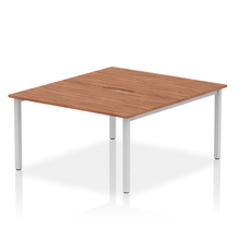 Load image into Gallery viewer, Dynamic Evolve 1400 Walnut Silver Bench Desk