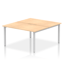 Load image into Gallery viewer, Dynamic Evolve 1400 Maple Silver Bench Desk