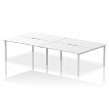 Load image into Gallery viewer, Evolve 3200 White Silver Bench Desk