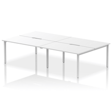 Load image into Gallery viewer, Evolve 2800 White Silver Bench Desk