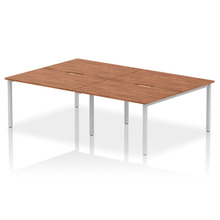 Load image into Gallery viewer, Evolve 2400 Walnut Silver Bench Desk