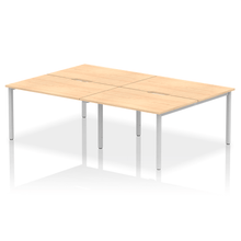 Load image into Gallery viewer, Evolve 2400 Maple Silver Bench Desk
