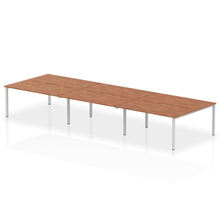 Load image into Gallery viewer, Dynamic Evolve 4800 Walnut Silver Bench Desk