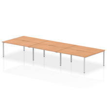 Load image into Gallery viewer, Dynamic Evolve 4800 Oak Silver Bench Desk