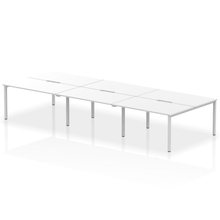 Load image into Gallery viewer, Dynamic Evolve 4200 White Silver Bench Desk