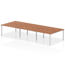 Load image into Gallery viewer, Dynamic Evolve 4200 Walnut Silver Bench Desk