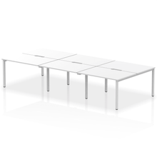 Load image into Gallery viewer, Dynamic Evolve 3600 White Silver Bench Desk