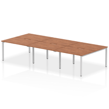 Load image into Gallery viewer, Dynamic Evolve 3600 Walnut Silver Bench Desk