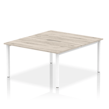 Load image into Gallery viewer, Dynamic Evolve 1400 Grey Oak White Bench Desk