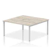 Load image into Gallery viewer, Dynamic Evolve 1600 Grey Oak Silver Bench Desk