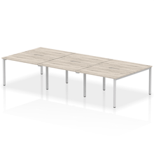 Load image into Gallery viewer, Dynamic Evolve 3600 Grey Oak Silver Bench Desk