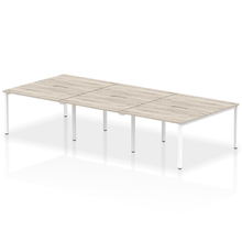 Load image into Gallery viewer, Dynamic Evolve 3600 Grey Oak White Bench Desk