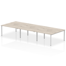 Load image into Gallery viewer, Dynamic Evolve 4200 Grey Oak Silver Bench Desk