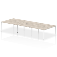 Load image into Gallery viewer, Dynamic Evolve 4200 Grey Oak White Bench Desk