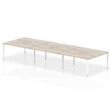Load image into Gallery viewer, Dynamic Evolve 4800 Grey Oak White Bench Desk