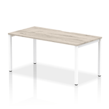 Load image into Gallery viewer, Evolve 1600 White Grey Oak Single Bench Desk