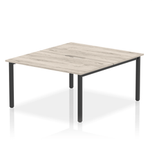 Load image into Gallery viewer, Dynamic Evolve 1400 Grey Oak Black Bench Desk