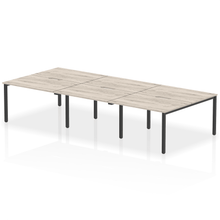 Load image into Gallery viewer, Dynamic Evolve 3600 Grey Oak Black Bench Desk