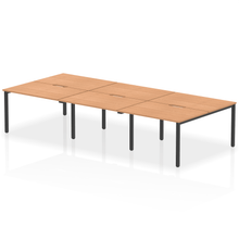 Load image into Gallery viewer, Dynamic Evolve 3600 Oak Black Bench Desk