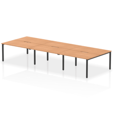 Load image into Gallery viewer, Dynamic Evolve 4200 Oak Black Bench Desk