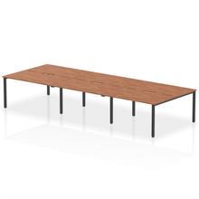 Load image into Gallery viewer, Dynamic Evolve 4200 Walnut Black Bench Desk