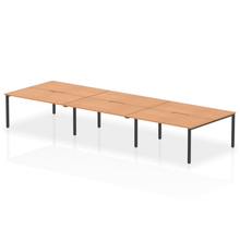 Load image into Gallery viewer, Dynamic Evolve 4800 Oak Black Bench Desk