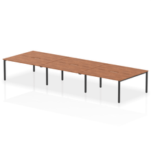 Load image into Gallery viewer, Dynamic Evolve 4800 Walnut Black Bench Desk