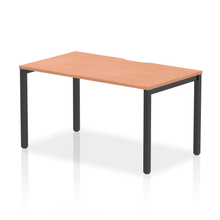 Load image into Gallery viewer, Evolve 1400 Black Beech Single Bench Desk