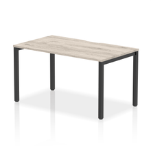 Load image into Gallery viewer, Evolve 1400 Black Grey Oak Single Bench Desk