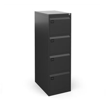 Load image into Gallery viewer, Black 4 Drawer Office Filing Cabinet