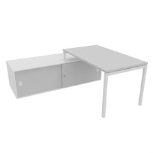 Load image into Gallery viewer, Mila Left Hand Corner Desk White & Grey
