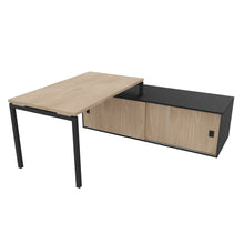 Load image into Gallery viewer, Mila 140 Right Hand Corner Desk Anthracite & Elm