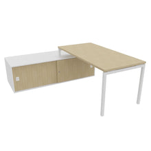 Load image into Gallery viewer, Mila 160 Left Hand Corner Desk White & Oak