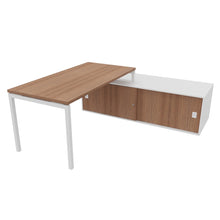 Load image into Gallery viewer, Mila 160 Right Hand Corner Desk White & American Walnut