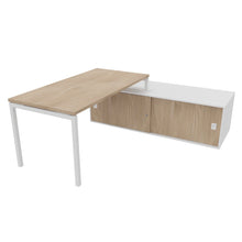 Load image into Gallery viewer, Mila 160 Right Hand Corner Desk White & Elm