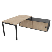 Load image into Gallery viewer, Mila 160 Right Hand Corner Desk Anthracite & Elm