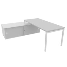 Load image into Gallery viewer, Mila 180 Left Hand Corner Desk White & Grey
