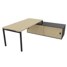 Load image into Gallery viewer, Mila 180 Right Hand Corner Desk Anthracite & Oak