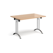 Load image into Gallery viewer, Adaptive 1200 Chrome Beech Foldable Desk