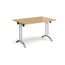 Load image into Gallery viewer, Adaptive 1200 Chrome Oak Foldable Desk