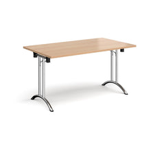 Load image into Gallery viewer, Adaptive 1400 Chrome Beech Foldable Desk